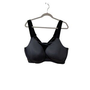 Livi Active Lane Bryant Womens Full Coverage Underwire Sports Bra Gray Size 52DD